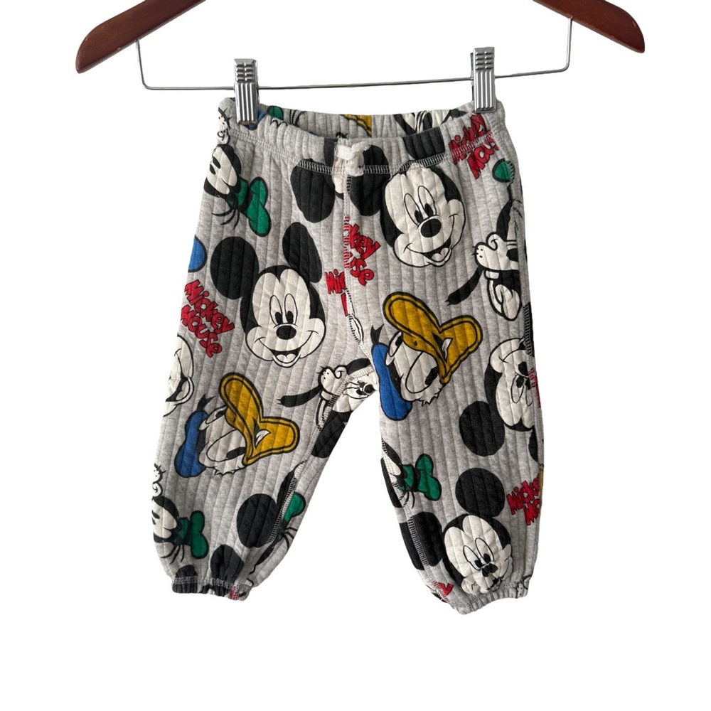 H&M Disney Mickey & Friends Quilted Joggers 18 Months